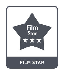 film star icon vector