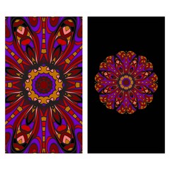 Business Cards, Invitations or Flyaer. Floral mandala Pattern. Oriental Design Layout. Vector Illustration