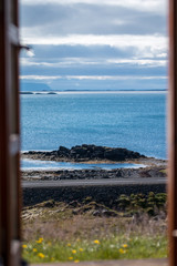 Iceland Coast through door