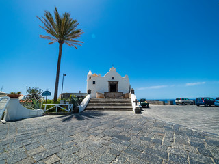 Italy, Campania, Gulf of Naples, Naples, Ischia, Forio, Chiesa del Soccorso church