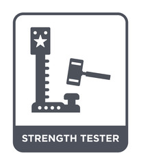 Obraz premium strength tester icon vector
