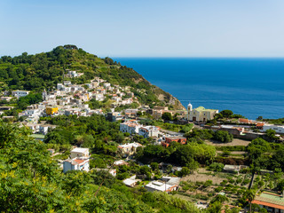 Fototapeta premium View on Sant'Angelo, Forio, Ischia island, Naples, Gulf of Naples, Campania, Italy