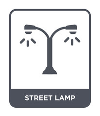 street lamp icon vector