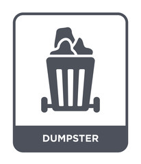 dumpster icon vector