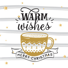 Merry Christmas typography.