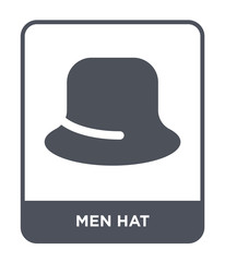 men hat icon vector