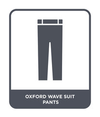 oxford wave suit pants icon vector