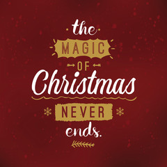 Merry Christmas typography.