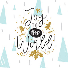 Merry Christmas typography.