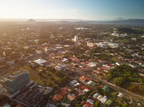 Sunset at Managua city