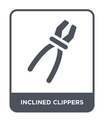 inclined clippers icon vector