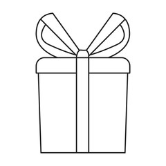 wrapped gift box on white background