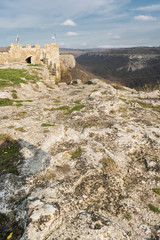 Fototapeta premium The fortress Ovech which is located above the town of Provadia.