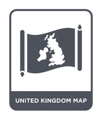united kingdom map icon vector