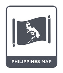 philippines map icon vector