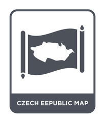 czech eepublic map icon vector