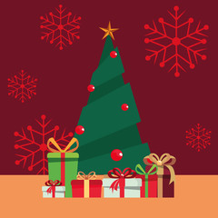 christmas pine tree gift boxes