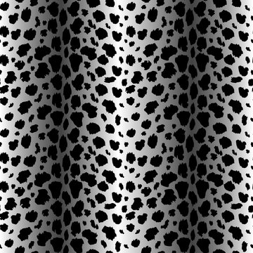 leopard pattern texture repeating seamless monochrome black and white. Fashion and stylish background eps 10
