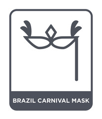brazil carnival mask icon vector