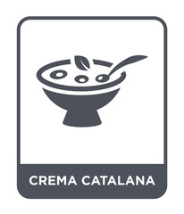 crema catalana icon vector