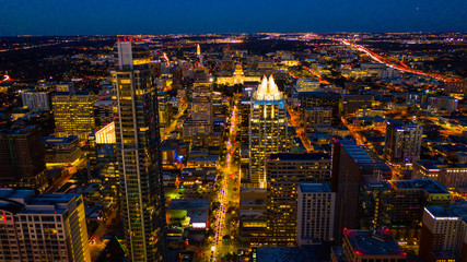 Fototapeta premium Austin Winter Sunset