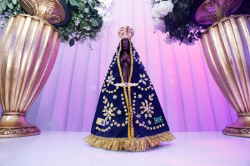 Statue of the image of Our Lady of Aparecida