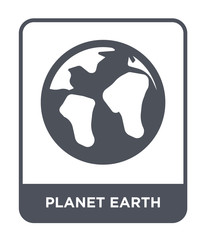 planet earth icon vector