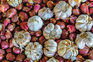 Onions and garlic