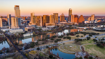 Austin Winter Sunset