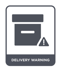 delivery warning icon vector