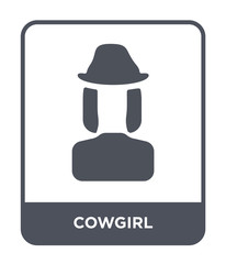 cowgirl icon vector