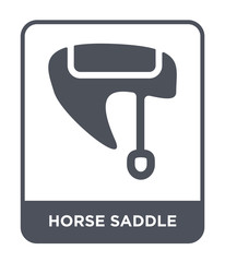 horse saddle icon vector