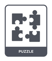 puzzle icon vector