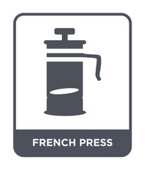 french press icon vector