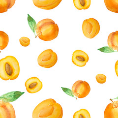 watercolor apricot pattern