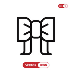 Bow icon vector