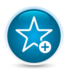 Add to favorite icon special prime blue round button
