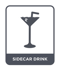 sidecar drink icon vector