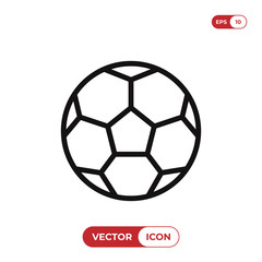 Obraz premium Wektor ikony piłki nożnej