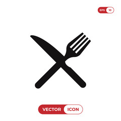 Fork and knife icon
