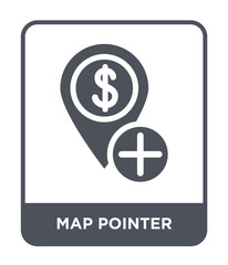 map pointer icon vector