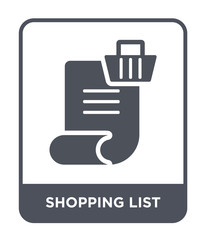 shopping list icon vector
