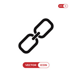 Chain link icon vector