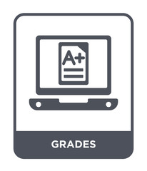 grades icon vector