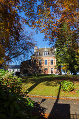 The Castle of Gouvy, Belgium in the fall