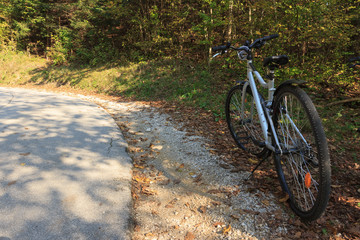 bike along the road