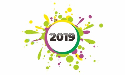 new year abstract green background 