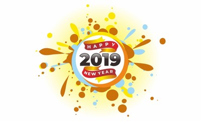 happy new year vector illustration of an abstract background