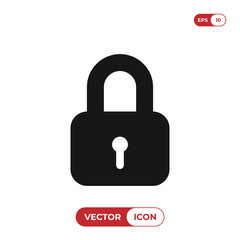 Lock icon vector