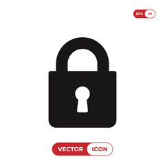 Lock icon vector